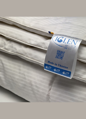 Одеяло пухоперовое 70% пуха зимнее полуторное 140х205 в теку (1402052c) Iglen (282313302)