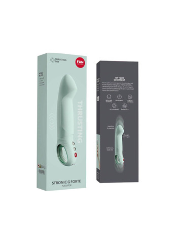 Пульсатор для точки G STRONIC G FORTE sage green, 8 режимов, супермощный - CherryLove Fun Factory (366962738)