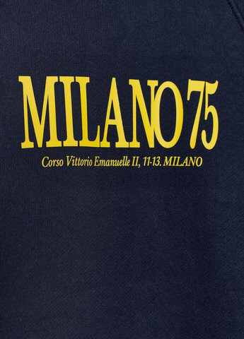 Темно-синий свитшот Zara надпись (369009797)