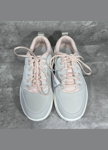 Светло-серые крокс кроссовки серые с розовым лайтрайд on the clock work sneaker atmosphere/multi Crocs