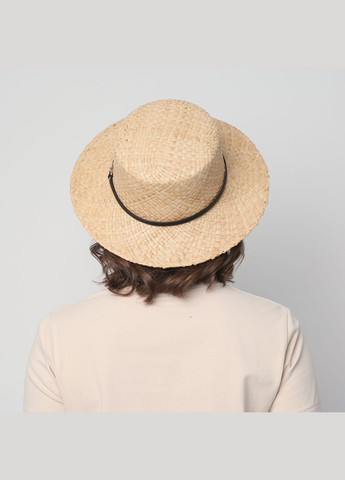Шляпа канотье женская рафия желтая JODIE LuckyLOOK 844-156 (292668911)