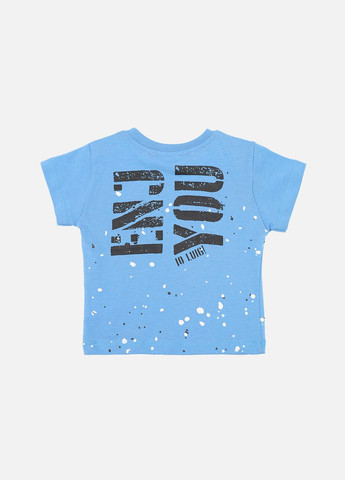 Блакитна літня футболка з коротким рукавом для хлопчика колір блакитний cb-00274890 Yuki