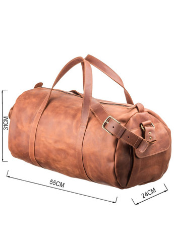 Сумка дорожня 11047 вінтажна шкіра Коричнева Grande Pelle (329149562)