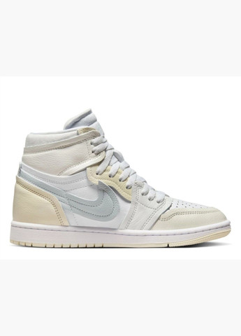 Кроссовки женские 1 High Mm White/Yellow FB9891-100 Air Jordan белые (335012457)