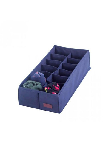 Коробочка з квадратними відділеннями для шкарпеток і трусів JnsKv (Синій) Organize (264032435)