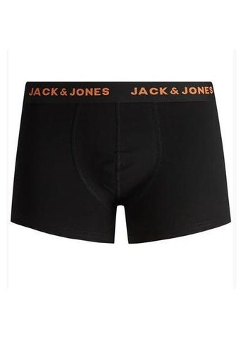Чоловічі труси боксери + шкарпетки ADDITIONAL 1 шт, чорні, логотип світло помаранчовий. Jack & Jones Боксери (366293486)