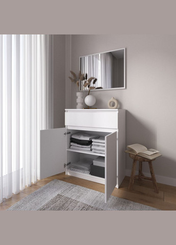 Комод тумба на 1 ящик и 2 двери с фасадами без ручек R-23 VAYS (373034173)