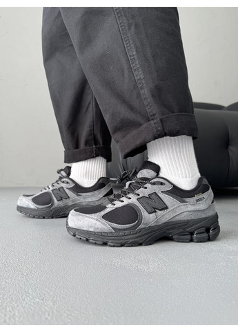 Кросівки жіночі і чоловічі New Balance 2002R Gore-Tex Grey Black | Нью Беланс 2002R сірі демісезони (370967631)