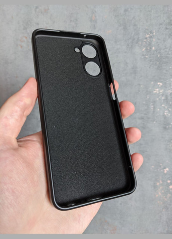 Силіконовий чохол для 10 Чорний мікрофібра soft touch Realme (322212066)