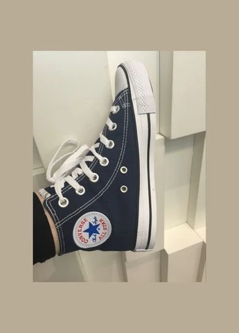 Синие высокие женские и мужские синие кеды all star, 33-46р. No Brand