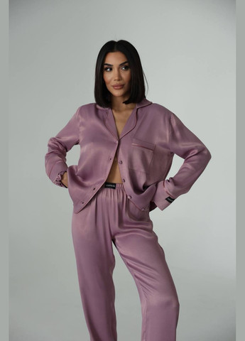 Светло-розовая пижама рубашка + брюки Domino