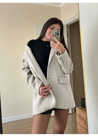 Пальто-піджак із кашеміру меланж No Brand (366018301)