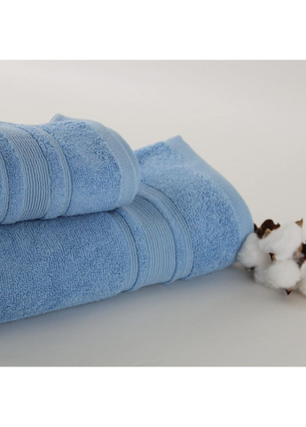 Хлопковое полотенце для лица 50*90 см, 550 г/м2 Fancy Бирюзовый (255905090) ТЕП однотонний бірюзовий