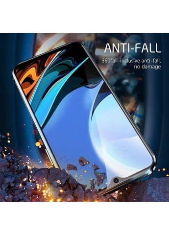 Магнитный металл чехол FULL GLASS 360° для Redmi Note 9T Green Xiaomi (369646818)