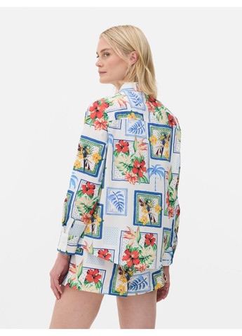 Белая блуза лето,белый в узоры, Primark