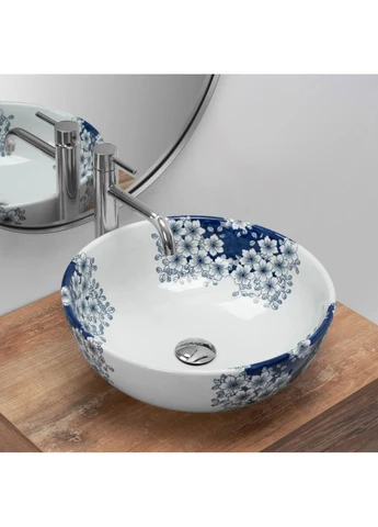 Умывальник (раковина) FIORI WHITE белый накладной * Rea (383919739)