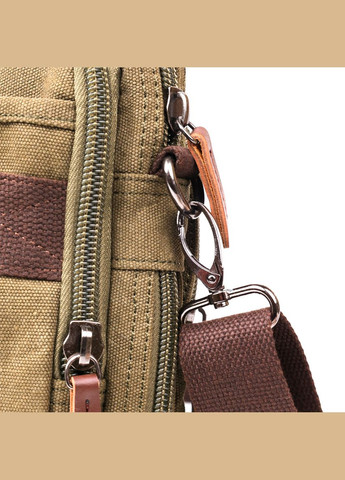 Сумка мужская через плечо для ноутбука на два отделения 20180 Зеленая Vintage (302008925)