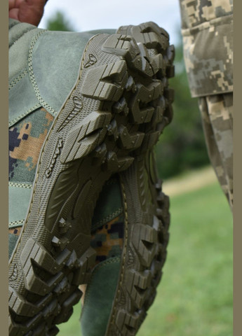 Летние Берцы Женские Ботинки Тактические. 36-48р Олива+Пиксель. Натуральная гидрофобная кожа! MSLF-2122 No Brand (289384863)