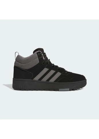 Чорні кросівки чоловічі hoops 4.0 mid winterised black jq5361 adidas