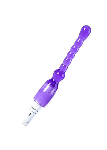 Анальный вибратор рельефный для анальной стимуляции фиолетового цвета China (326598695)