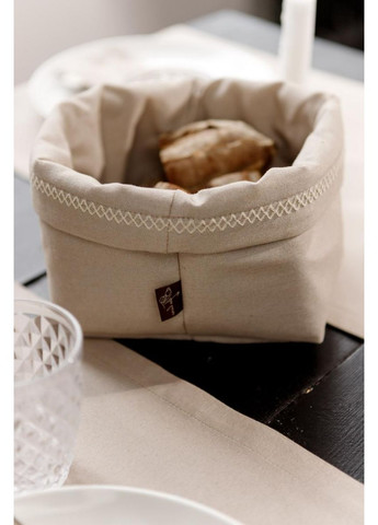 Корзина для безделушек RINO бежевая декоративный органайзер для кухни и дома ProDobro (369378092)