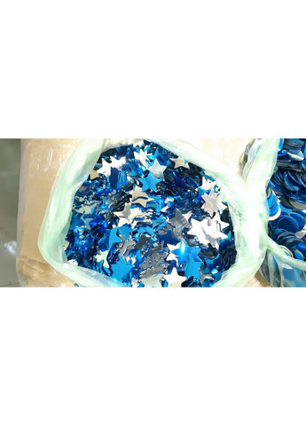 Звезды серебряно-синие No Brand (368969829)