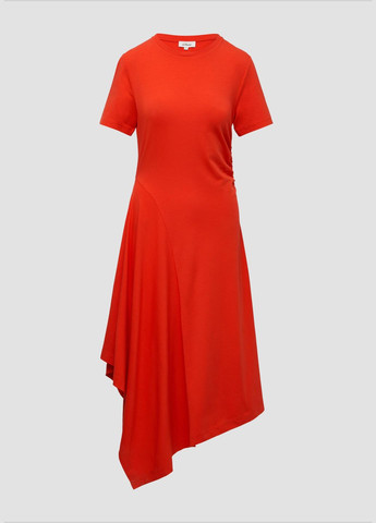 Красное платье S.Oliver однотонное
