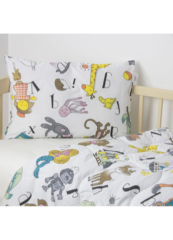 Дитяча ковдра 105*140 см, 250 гр/м2 гіпоалергенна LITTLE FRIENDS Animal Alphabet Білий (29900105140) ТЕП (368157206)