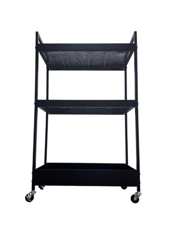 Стеллажная тележка (черная, 3 полки) Dozer (314829317)