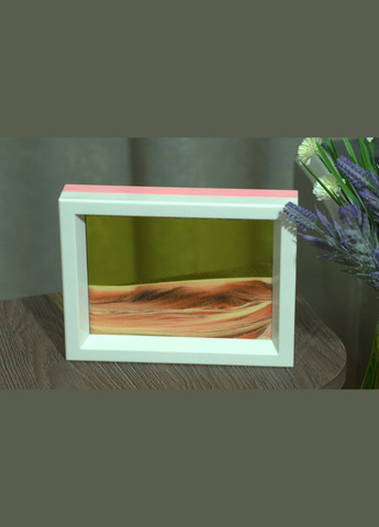 Картина-антистрес "Піщаний краєвид" (Moving Sandscapes) двостороння 18,5х14,3 см. Картина на подарунок Жовтогарячий із жовтим No Brand (334011509)