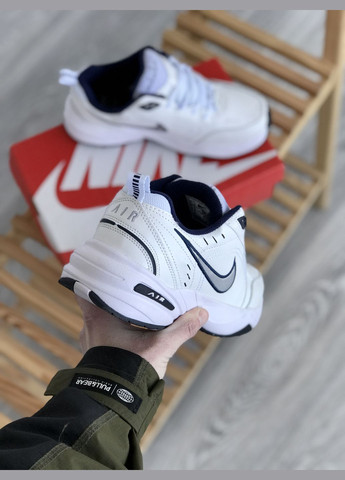 Кроссовки женские и мужские Nike Air Monarch white| Найк Аир Монарх белые белые No Brand белые демисезоны (307288647)