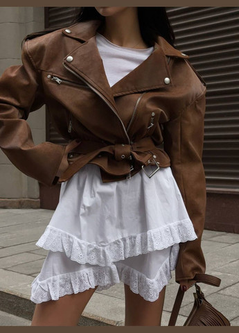 Молочная коктейльный, повседневная, вечерний, пляжный, кэжуал женская юбка No Brand