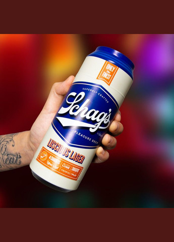 Мастурбатор – банка пива Schag's Luscious Lager Masturbator Frosted, самосмазывающийся вакуум Blush (369779649)