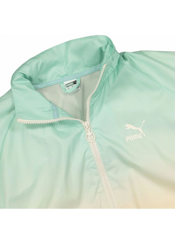 Бирюзовая куртка мужская gloaming aop full zip jacket turquoise 845957-76 Puma