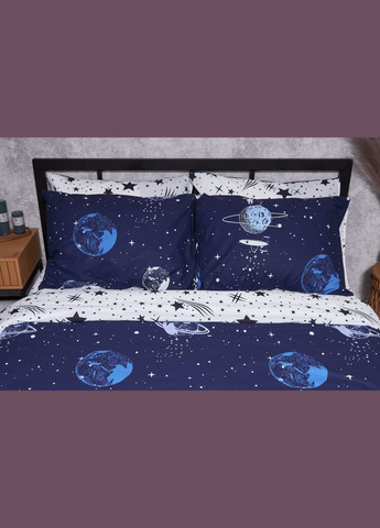 Комплект постельного белья Ranforce Elite «» евро 200х220 наволочки 2х50х70 (MS-820001714) Moon&Star cosmos (285716867)