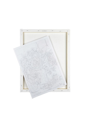 Набір для розпису по номерах Червона машинка, 30х30 см колір різнокольоровий ЦБ-00201818 Strateg (305214808)