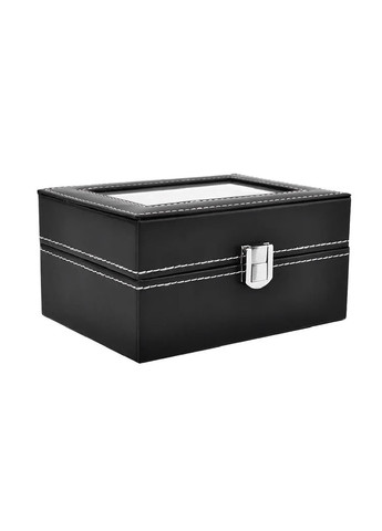 Органайзер шкатулка із прозорою кришкою для зберігання годинників браслетів ювелірних прикрас 3 відділення (480076-Prob) Unbranded (329141542)