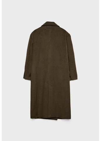 Оливковое (хаки) демисезонное Пальто 8851/310/550 Stradivarius