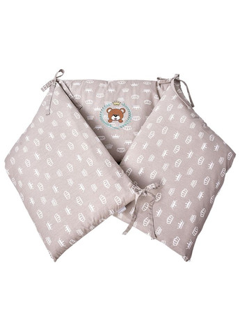 Бортик защитный в кроватку ТM 198х42 см хлопок корона беж (08-13737*002) PAPAELLA (313594494)