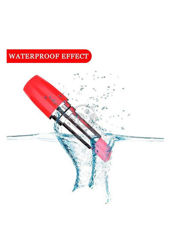 Мини вибратор для клитора "Помада" черного цвета на батерейках водосточный для мастурбации. China (360608719)