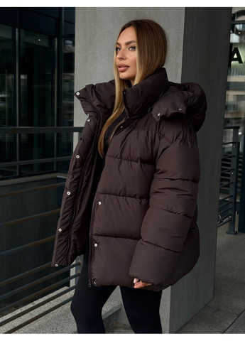 Коричневый зимний Пуховик MioRichi