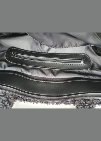 Женская меховая сумка-шопер Rami mod 2 черного цвета искусственный мех и экокожа JUGO rami 2 (289869512)