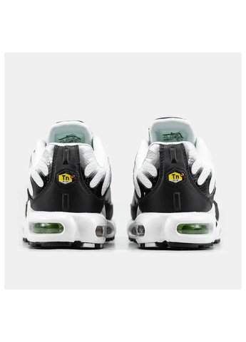 Чорно-білі Осінні кросівки чоловічі nike air max tn white/black/green No Brand Air Max TN Plus