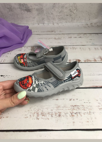 Серые тапочки детские текстильные для мальчика серый (002) Waldi