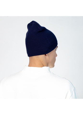 Шапка біні чоловіча віскоза синя NOELLA 573-963 LuckyLOOK 573-963М (322792969)