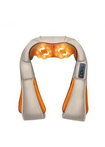 Інфрачервоний роликовий масажер для шиї, спини та плечей з підігрівом та розслаблюючим ефектом Massager of Neck Kneading (363115042)