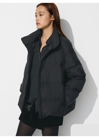 Черный Пуховик Uniqlo