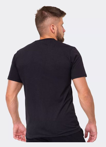 Чорна футболка чоловіча чорна з принтом акула з коротким рукавом Malta