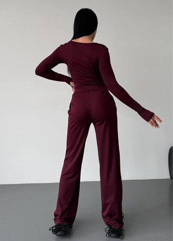 Костюм трійка: Лонгслів, футболка та штани вільного крою Україна (328392248)