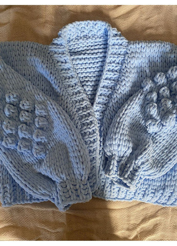 Голубой демисезонный кардиган No Brand